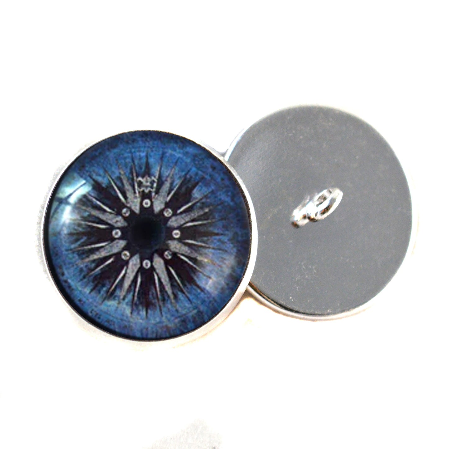 Water Vintage Compass Rose Sew-On Button Glass Eyes - Prismatic Fiber Arts