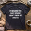 Wearing This T-shirt - Prismatic Fiber Arts