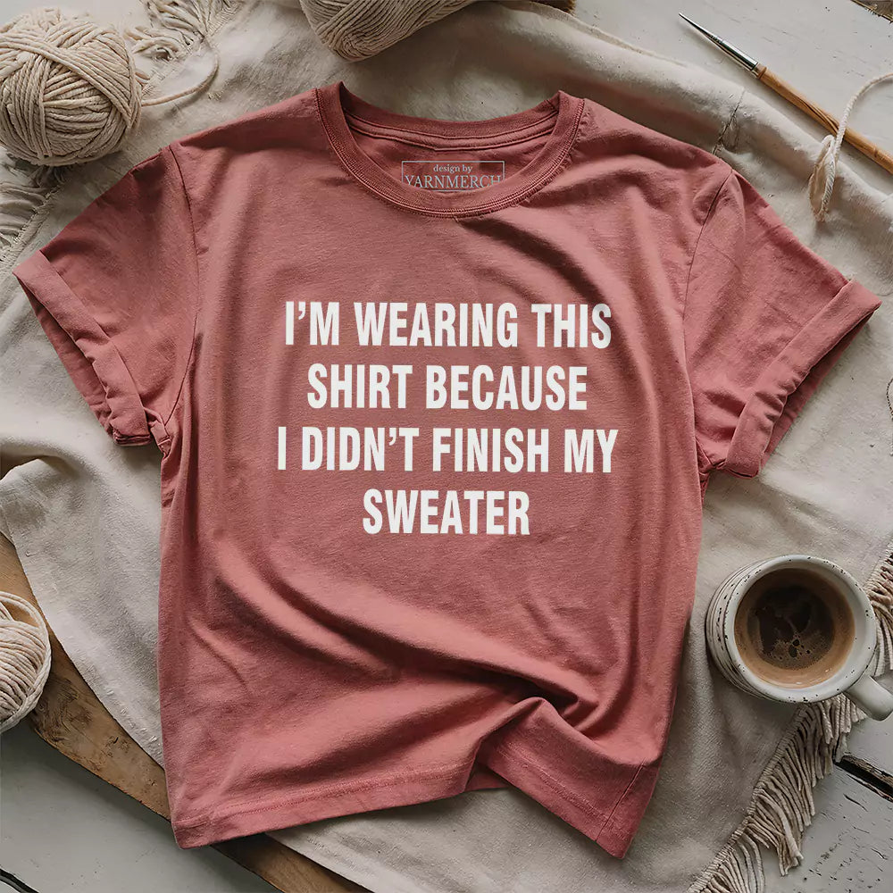 Wearing This T-shirt - Prismatic Fiber Arts
