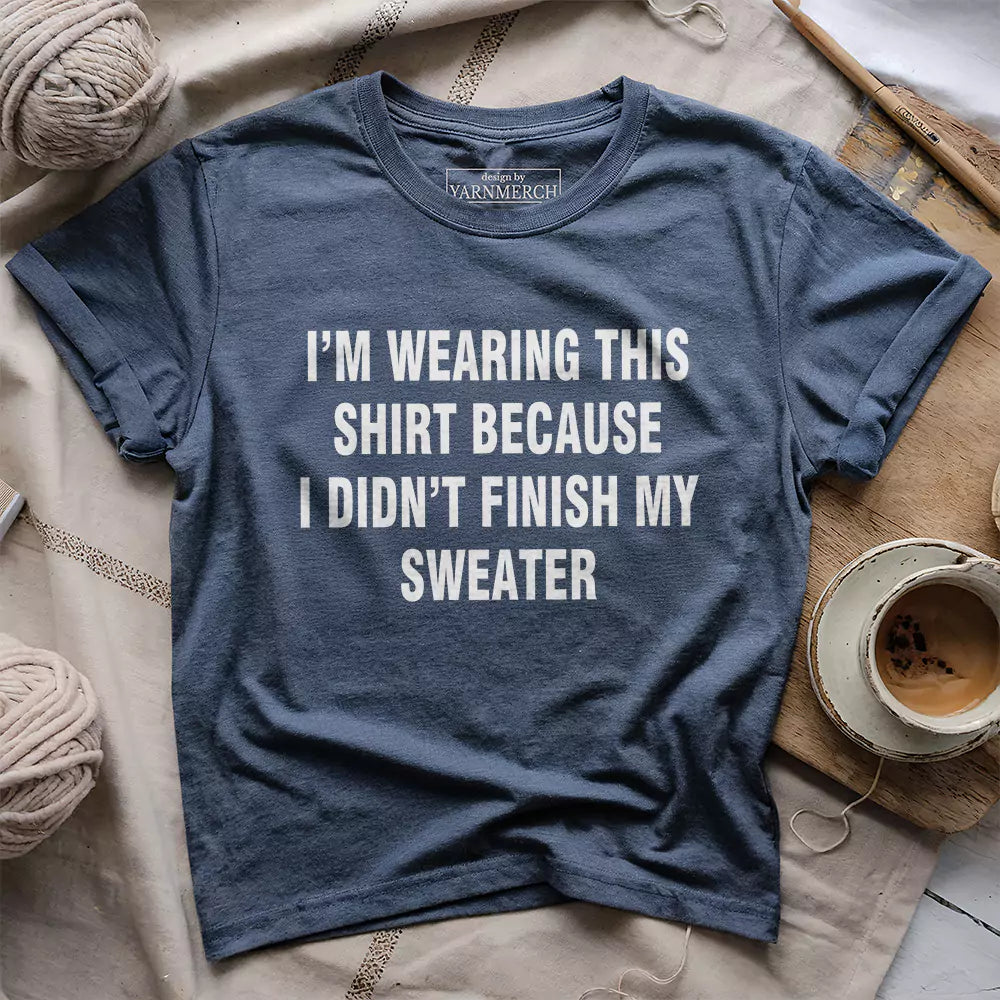 Wearing This T-shirt - Prismatic Fiber Arts