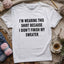 Wearing This T-shirt - Prismatic Fiber Arts