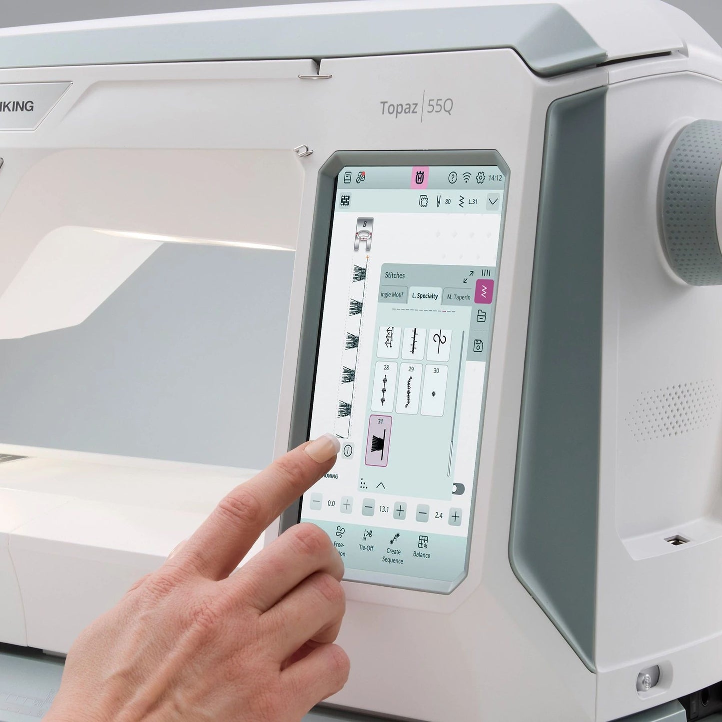 HUSQVARNA® VIKING® TOPAZ™ 55Q Sewing Machine - Prismatic Fiber Arts