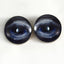 Blue Whale Sew-On Button Glass Eyes - Prismatic Fiber Arts