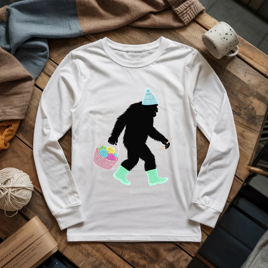 Bigfoot Long Sleeve T-shirt - Prismatic Fiber Arts