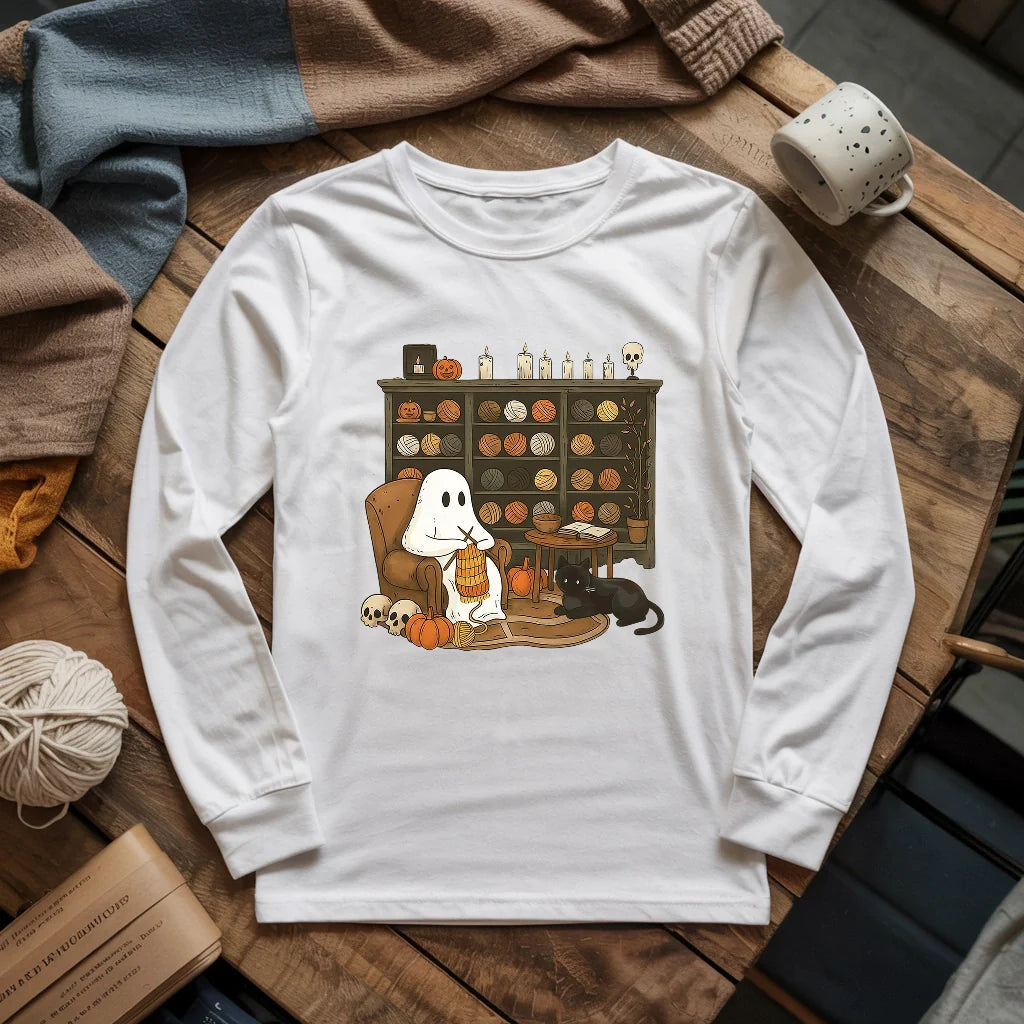 Boo Yarn Long Sleeve T-shirt - Prismatic Fiber Arts