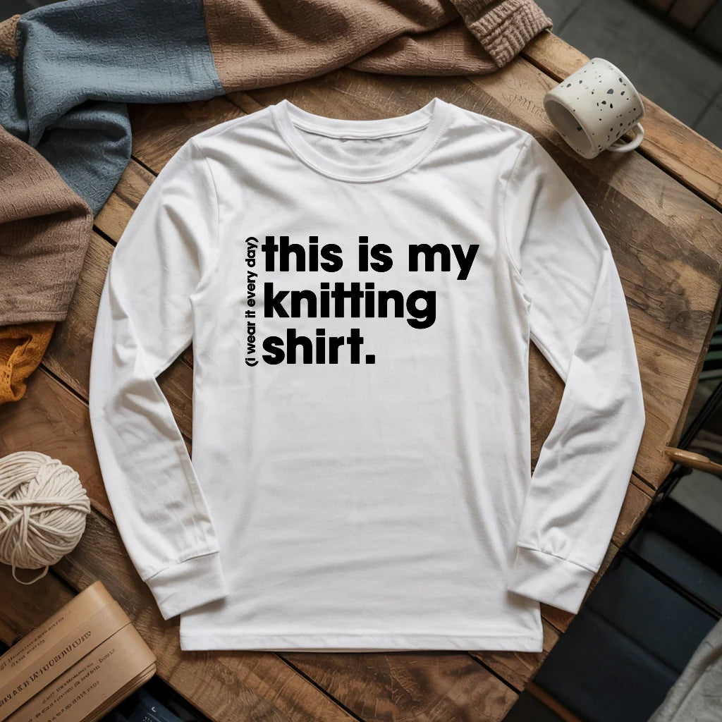 Everyday Knitting Long Sleeve T-shirt - Prismatic Fiber Arts