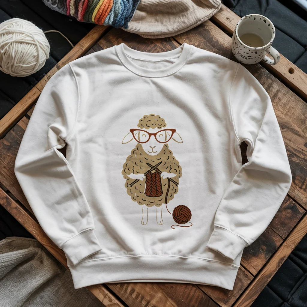 Knit Happens Sweatshirt - Prismatic Fiber Arts