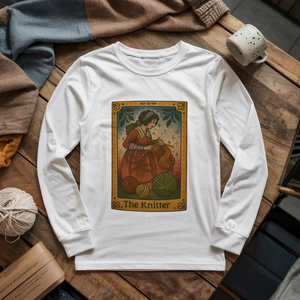 Knit Witch Long Sleeve T-shirt - Prismatic Fiber Arts