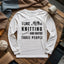 Knitting & 3 People Long Sleeve T-shirt - Prismatic Fiber Arts