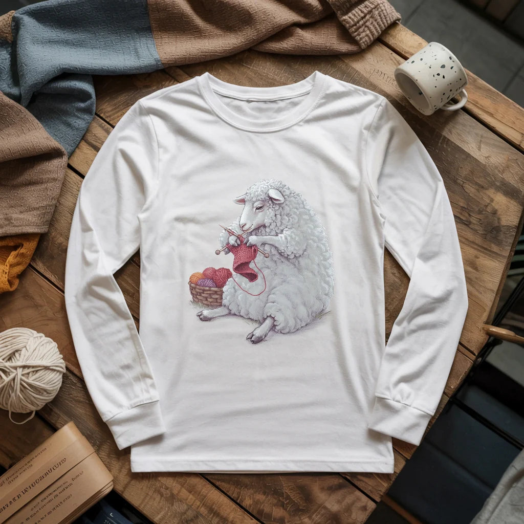 Woolly Knitting Long Sleeve T-shirt - Prismatic Fiber Arts