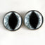 White Dragon Sew-On Button Glass Eyes - Prismatic Fiber Arts