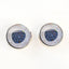 Mother of Pearl White Iridescent Fish Inspired Sew-On Button Glass Eyes - Prismatic Fiber Arts