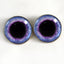 Wide Light Purple Fantasy Sew-On Button Glass Eyes - Prismatic Fiber Arts