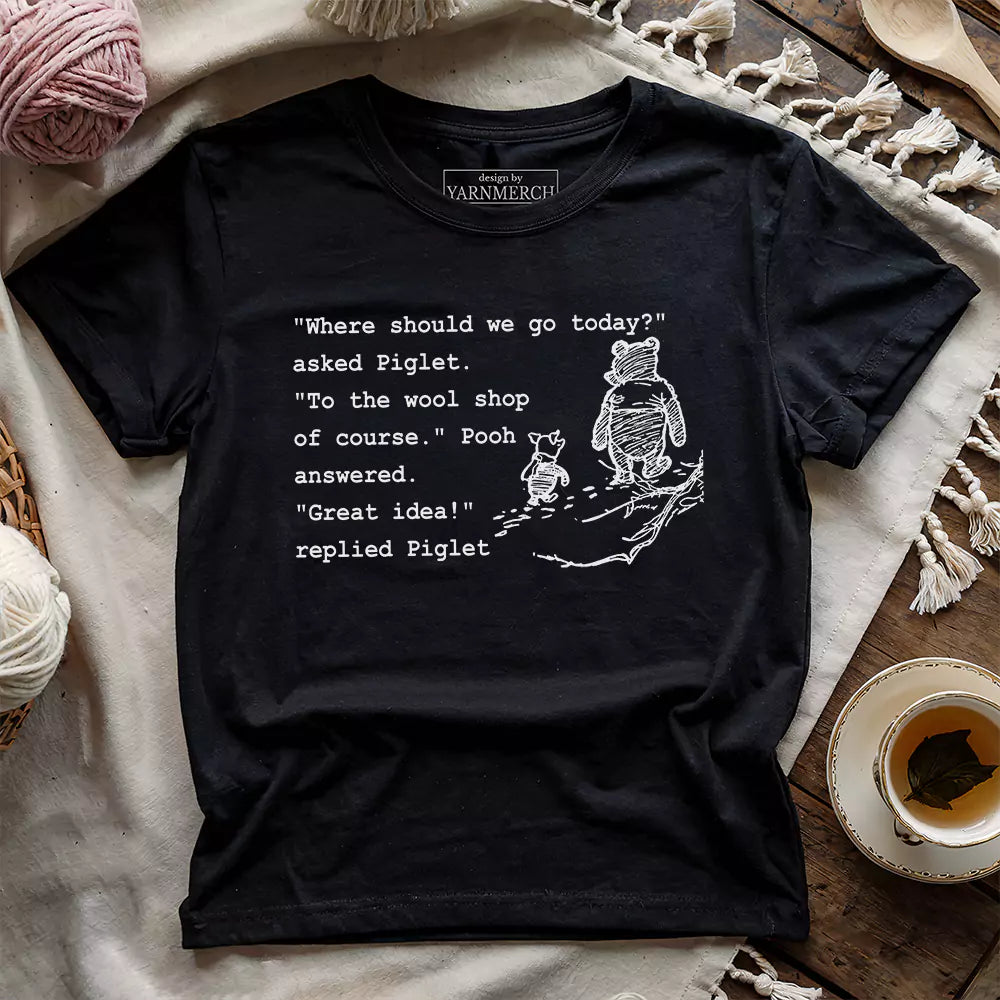 Wool Shop T-shirt - Prismatic Fiber Arts