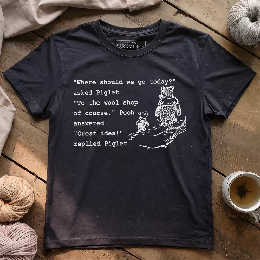 Wool Shop T-shirt - Prismatic Fiber Arts