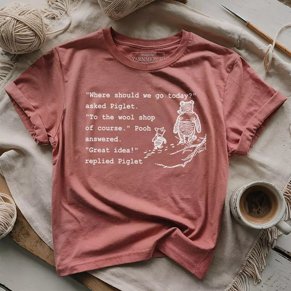 Wool Shop T-shirt - Prismatic Fiber Arts