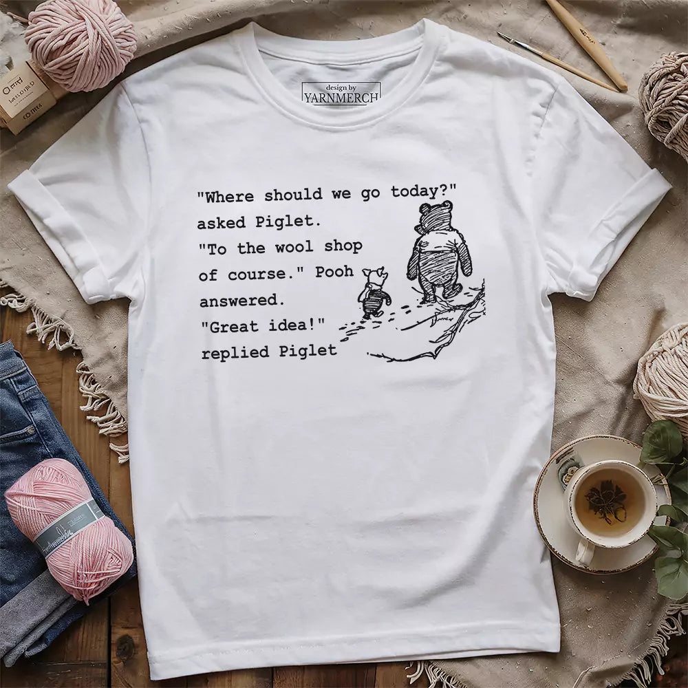 Wool Shop T-shirt - Prismatic Fiber Arts