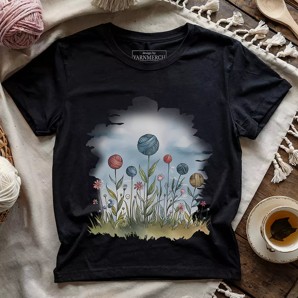 Yarn Field T-shirt - Prismatic Fiber Arts