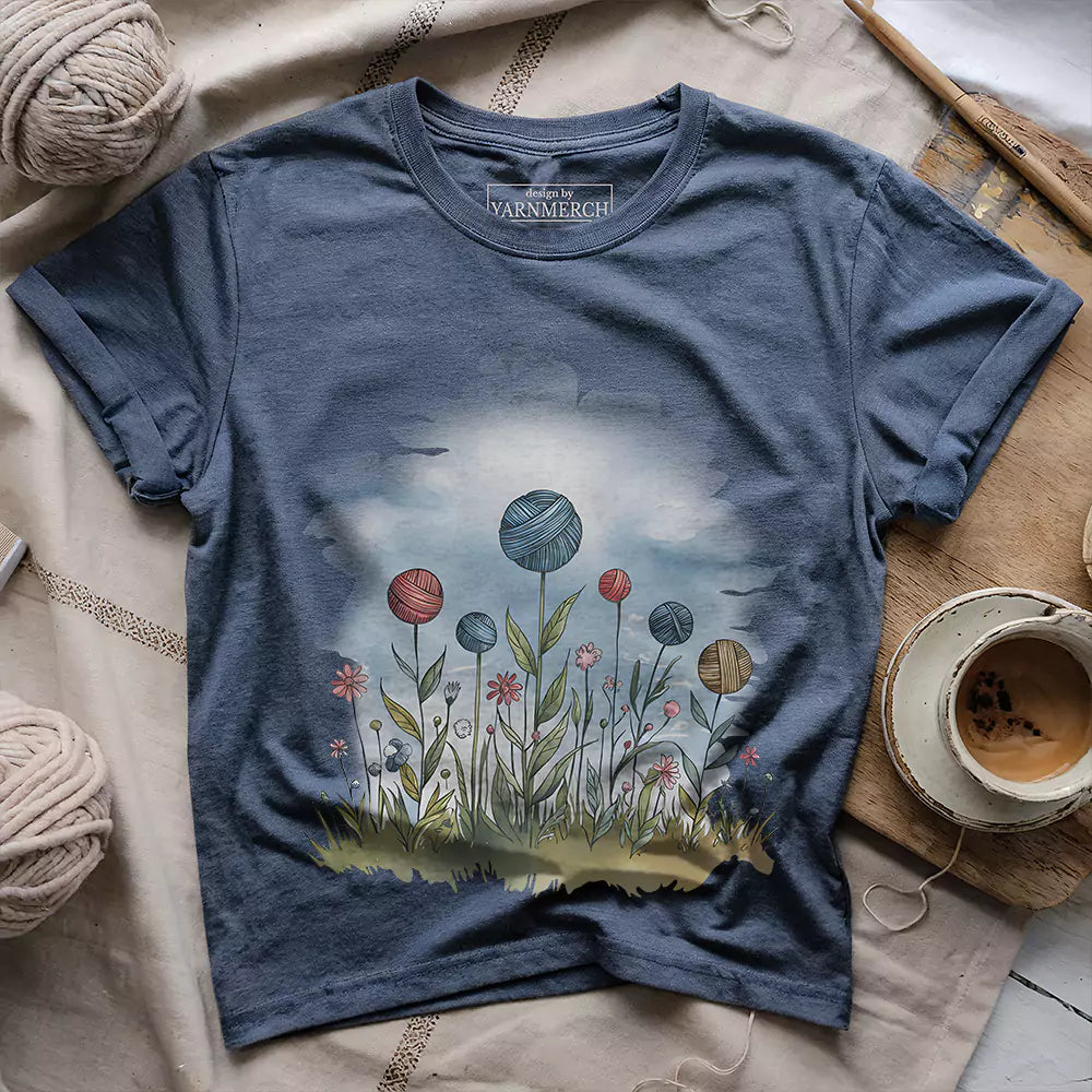 Yarn Field T-shirt - Prismatic Fiber Arts