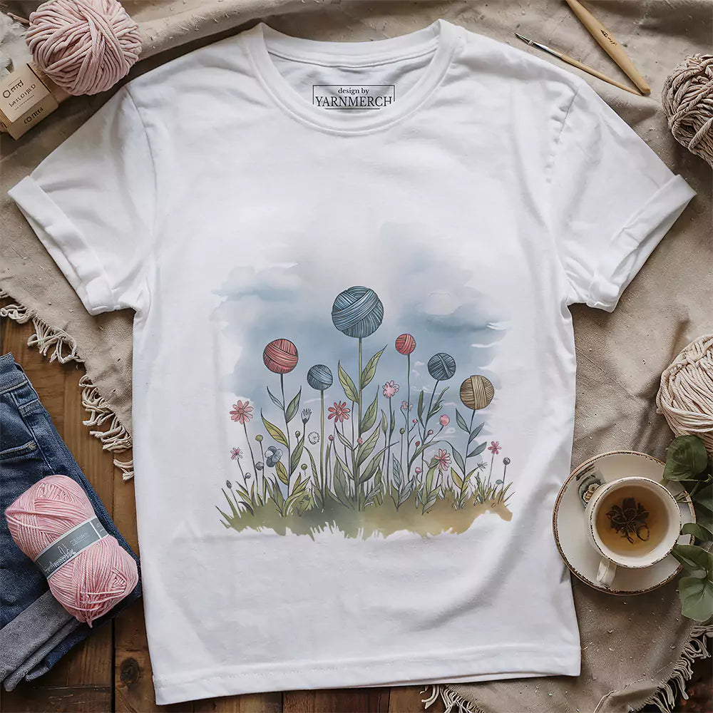 Yarn Field T-shirt - Prismatic Fiber Arts