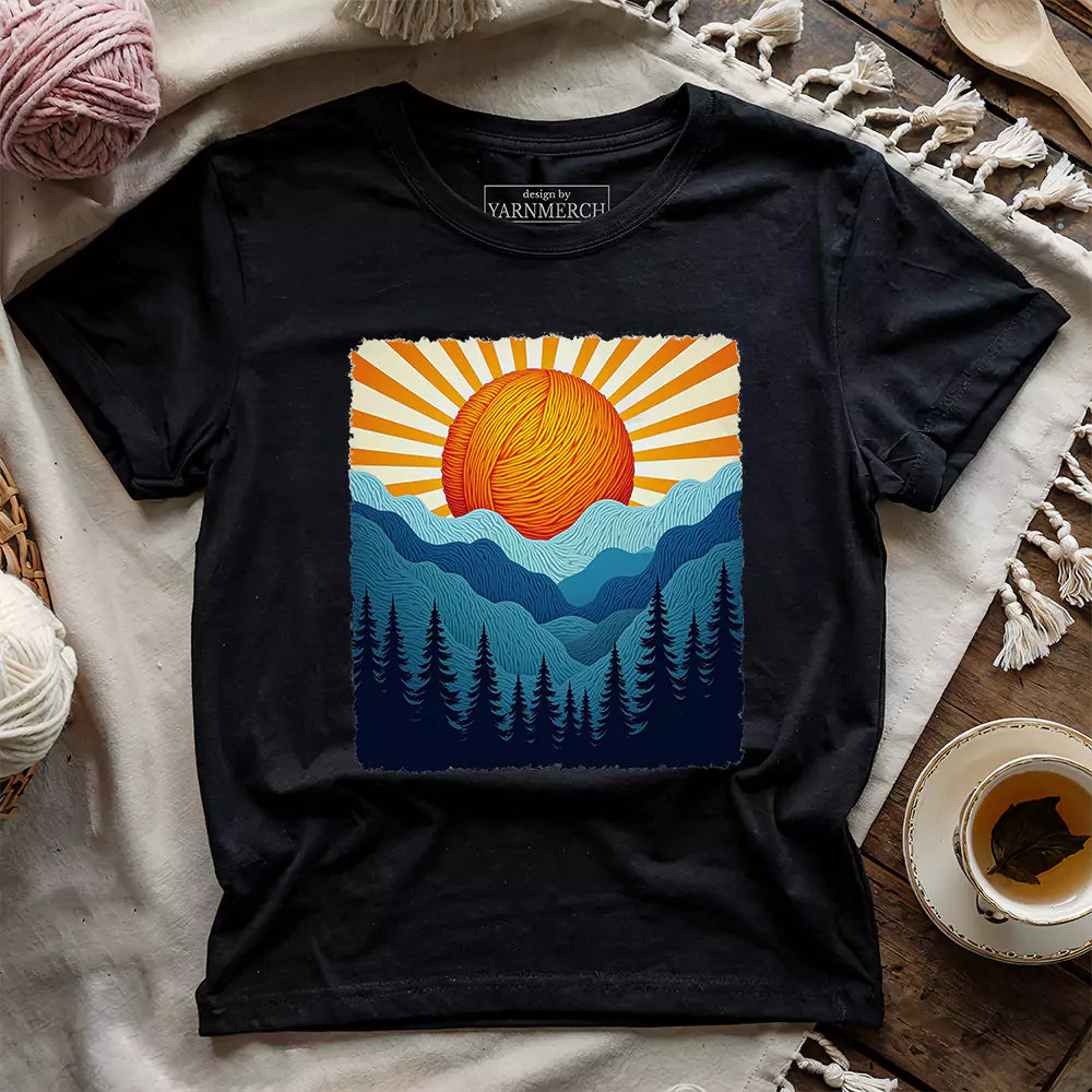 Yarn Sun T-shirt - Prismatic Fiber Arts