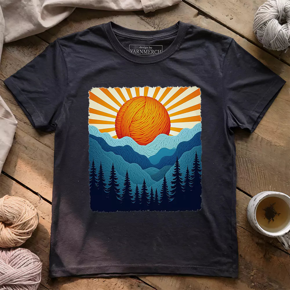 Yarn Sun T-shirt - Prismatic Fiber Arts
