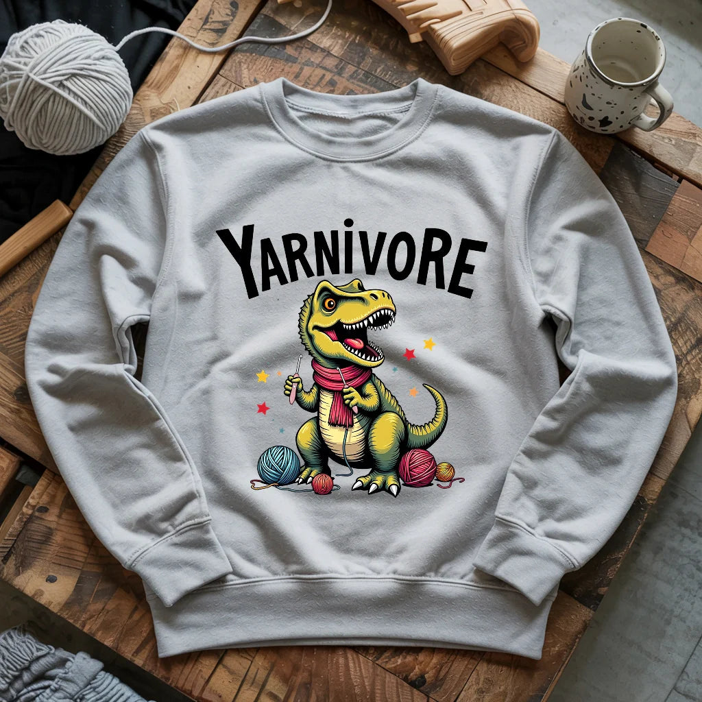 Yarnivore Crocheter Sweatshirt - Prismatic Fiber Arts