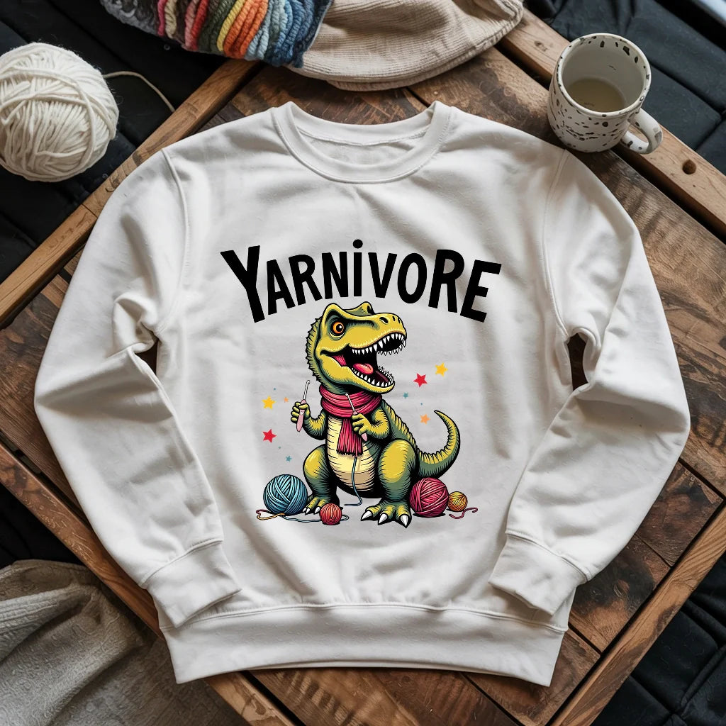 Yarnivore Crocheter Sweatshirt - Prismatic Fiber Arts