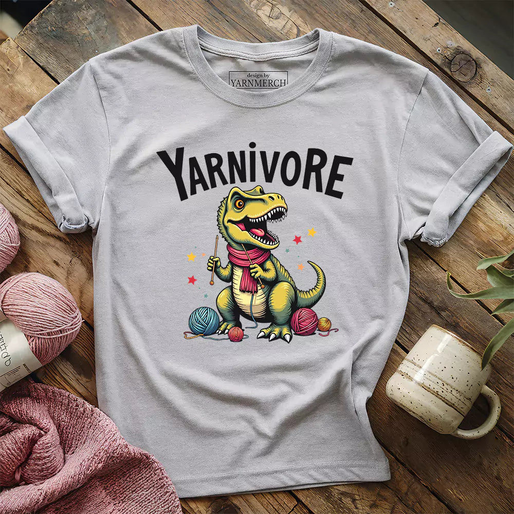 Yarnivore Knitter T-shirt - Prismatic Fiber Arts