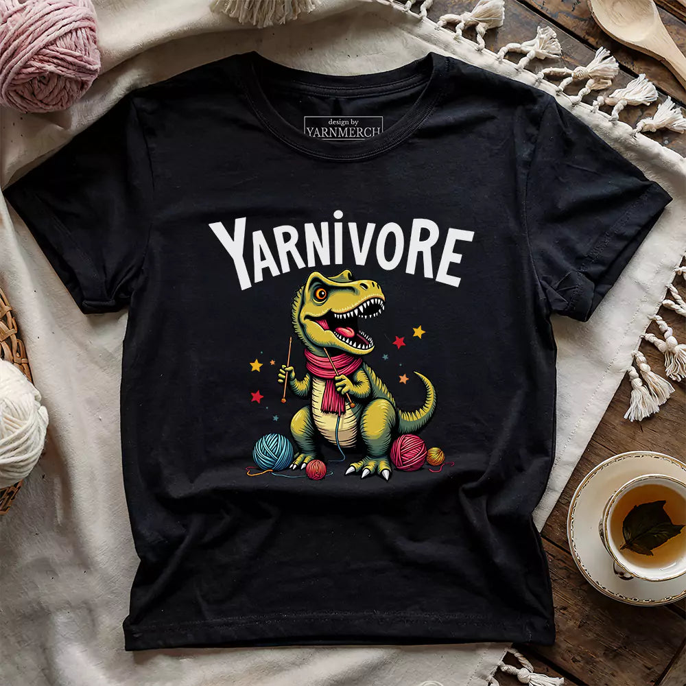 Yarnivore Knitter T-shirt - Prismatic Fiber Arts