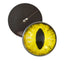 Bright Yellow Cat Dragon Sew-On Button Glass Eyes - Prismatic Fiber Arts