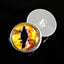 Yellow Dragon with Monarch Butterflies Sew-On Button Glass Eyes - Prismatic Fiber Arts