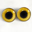 Yellow Owl Sew-On Button Glass Eyes - Prismatic Fiber Arts