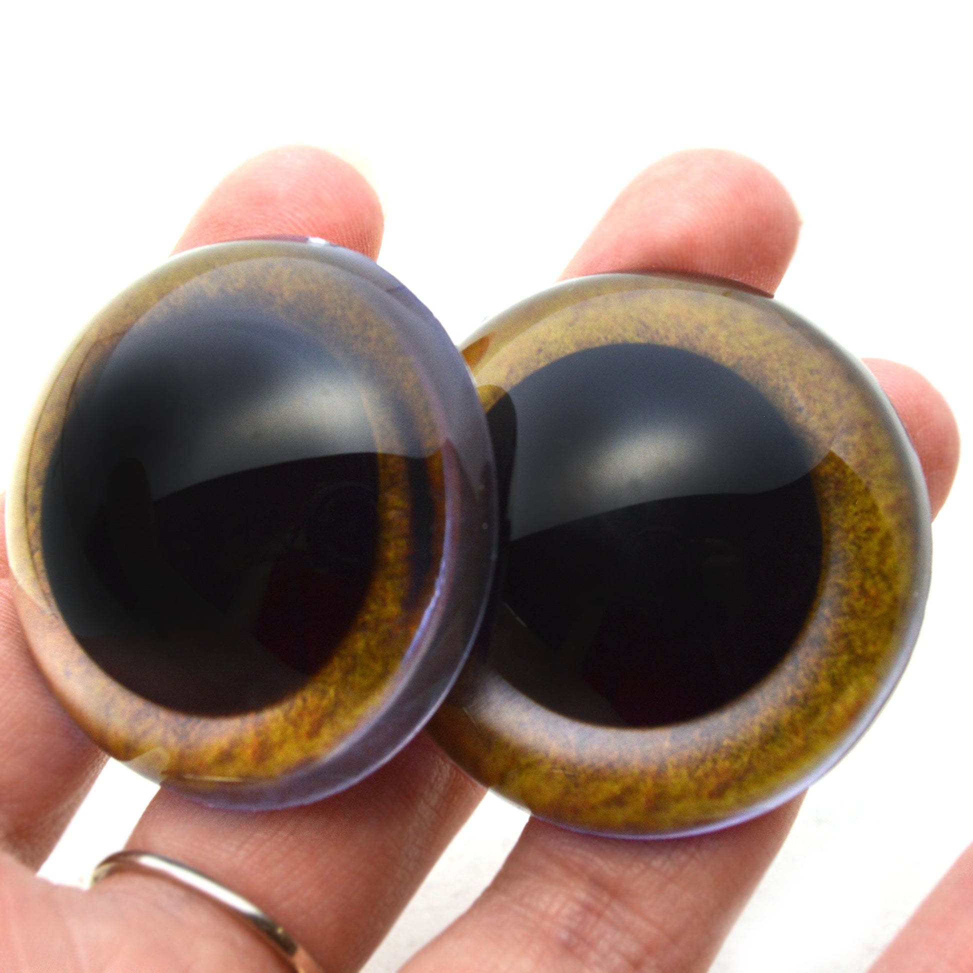 Yellow Owl Plastic Bird Safety Eyes - Prismatic Fiber Arts