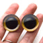Yellow Owl Plastic Bird Safety Eyes - Prismatic Fiber Arts