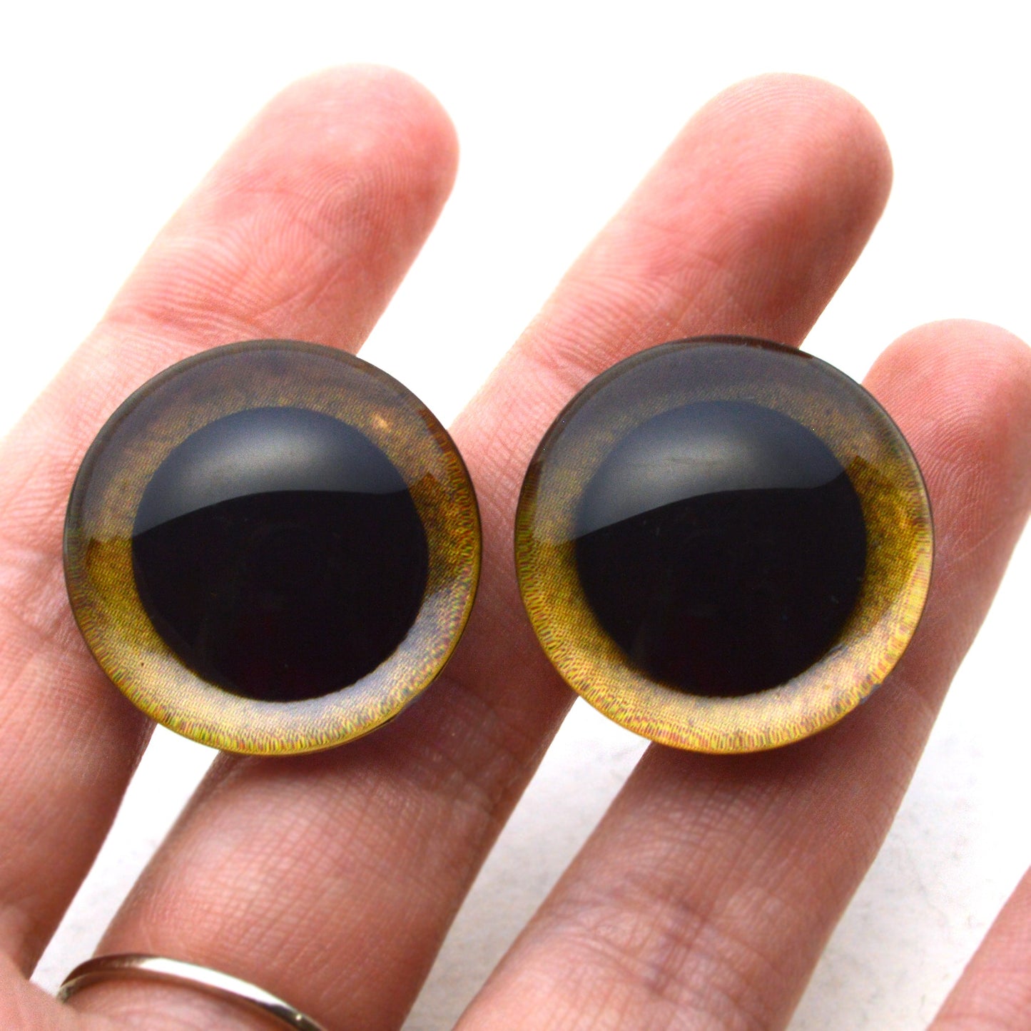 Yellow Owl Plastic Bird Safety Eyes - Prismatic Fiber Arts