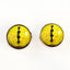 Yellow Snake Sew-On Button Glass Eyes - Prismatic Fiber Arts
